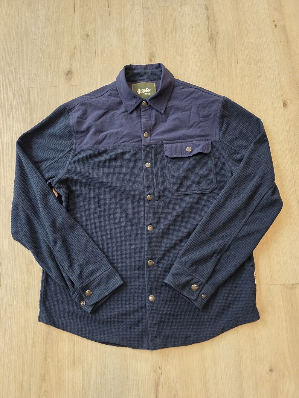 Howler Brothers Vapors Polarfleece Shirt Jacket Men's Size S Navy